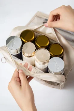 Online Dear-Lover Multi-functional Make Up Organizer Travel Toiletry Bag Apricot