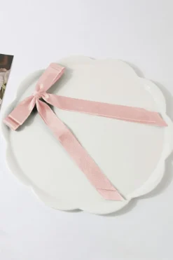 New Dear-Lover Double Bow Knot Alligator Hair Clip Apricot Pink