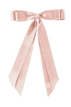 New Dear-Lover Double Bow Knot Alligator Hair Clip Apricot Pink