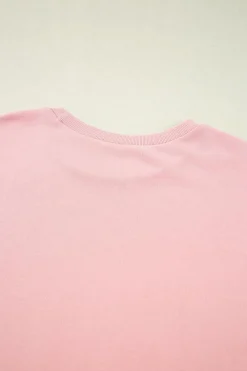Hot Dear-Lover Half Sleeve T-Shirt & Cargo Sweatpants Set Apricot Pink