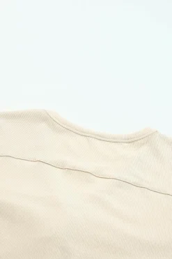 Outlet Dear-Lover Selected Button Pocketed High Low Cardigan Apricot