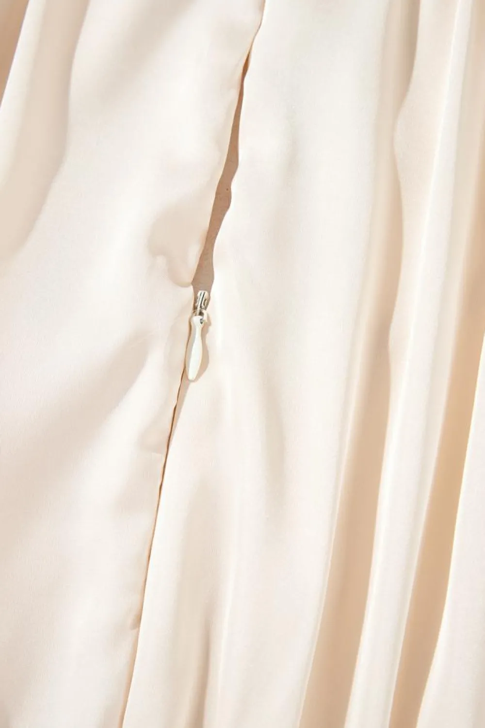 Clearance Dear-Lover Tiered Ruffled Puff Sleeve Loose Fit Mini Dress Apricot