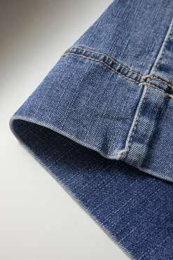 Sale Dear-Lover Mineral Wash High Waist Bell Bottom Crop Jeans Ashleigh Blue