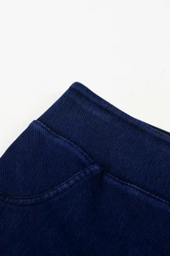 Best Dear-Lover Solid Color High Waist Stretchy Slim Fit Jeggings Ashleigh Blue