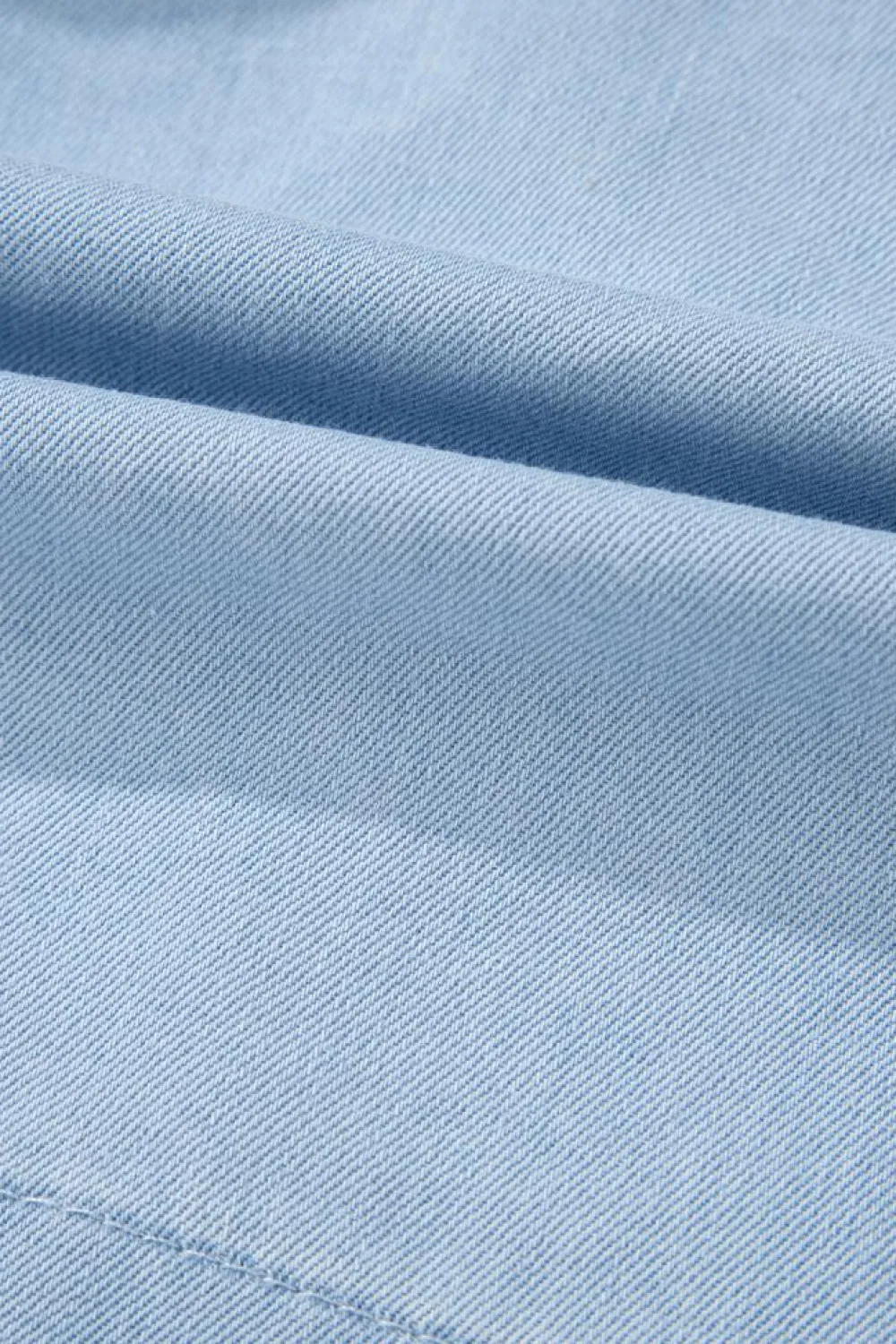 Sale Dear-Lover Knotted Open Back Halterneck Denim Tank Top Beau Blue