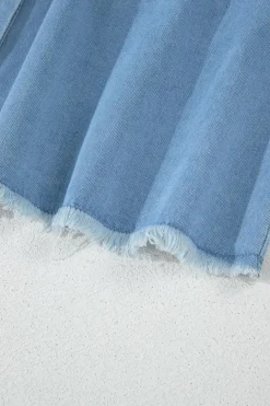Best Dear-Lover Risen Medium Washed Denim Shirt Dress Beau Blue