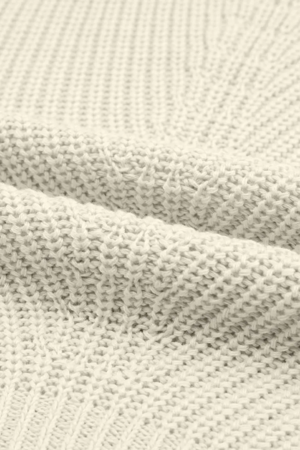 Fashion Dear-Lover Ribbed Knit V Neck Sweater Beige