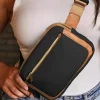 Fashion Dear-Lover Adjustable Strap Mini PU Leather Crossbody Bag Black