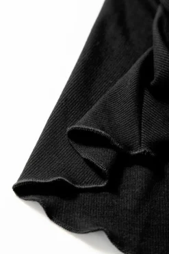 Sale Dear-Lover A-line Draped High Waist Phone Pocket Lined Skort Black