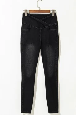 Hot Dear-Lover Arched Waist Stretchy Slim Fit Jeggings Black
