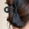 Fashion Dear-Lover Bow Decor Large Hair Claw Clip Black