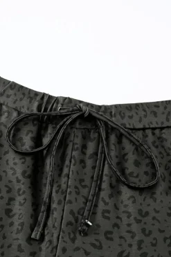 New Dear-Lover Breezy Leopard Joggers Black