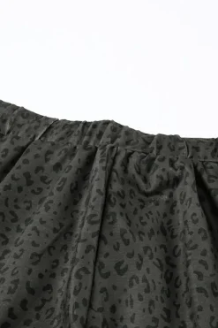 New Dear-Lover Breezy Leopard Joggers Black