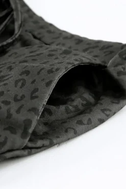 New Dear-Lover Breezy Leopard Joggers Black