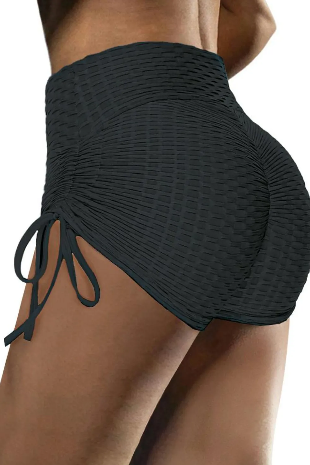 Sale Dear-Lover Butt Lifting High Waist Yoga Shorts Black