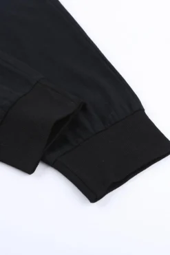 Best Dear-Lover Causal Pockets Pants Black