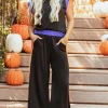 Hot Dear-Lover Color Block Detail Casual Two-piece Outfit Black