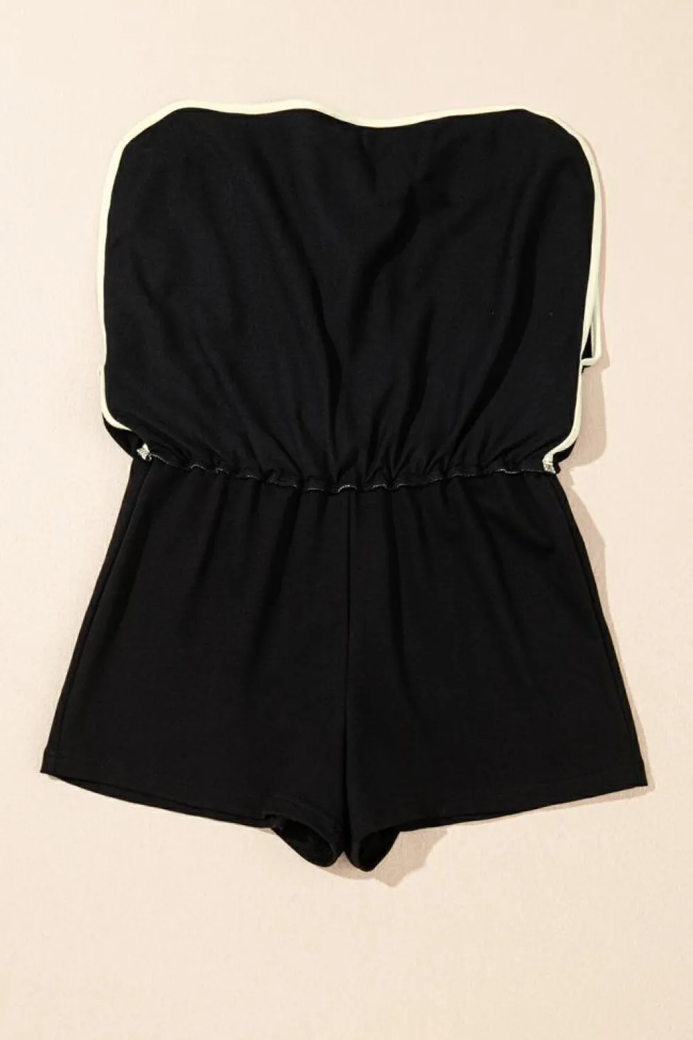 Hot Dear-Lover Colorblock Edge Drop Shoulder T Shirt and Skort 2Pcs Set Black