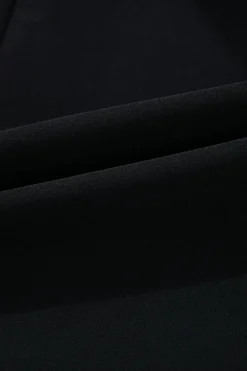 New Dear-Lover Black Contrast Bowknot Applique Crew Neck Sleeveless Mini Dress Color black