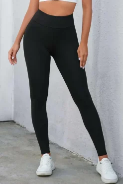 New Dear-Lover Criss Cross Tummy Control High Waist Leggings Black
