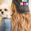 Clearance Dear-Lover DOG MAMA Baseball Cap Black