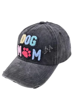 Clearance Dear-Lover DOG MAMA Baseball Cap Black
