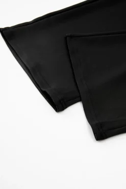 Online Dear-Lover Dolman Sleeve Belted Straight Leg Jumpsuit Black