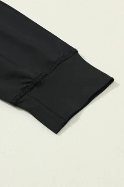 New Dear-Lover Drawstring Waist Pocketed Joggers Black