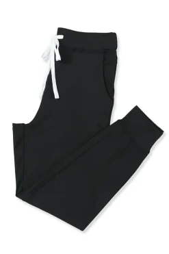 New Dear-Lover Drawstring Waist Pocketed Joggers Black