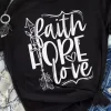 Best Dear-Lover Faith Hope Love Graphic T Shirt Black