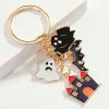 Fashion Dear-Lover Funny Halloween Element Pendant Keychain Black