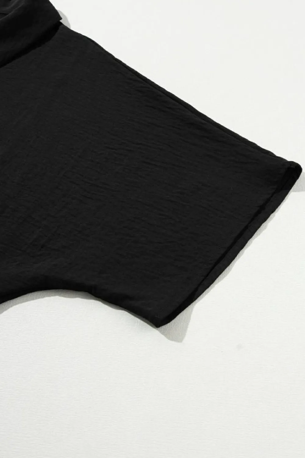 Best Dear-Lover Half Button Collared Loose Romper Black