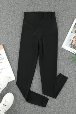 Hot Dear-Lover High Rise Tight Leggings with Waist Cincher Black