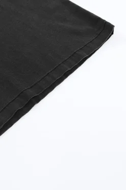 Fashion Dear-Lover High Waist Pocketed Wide Leg Tencel Jeans Black