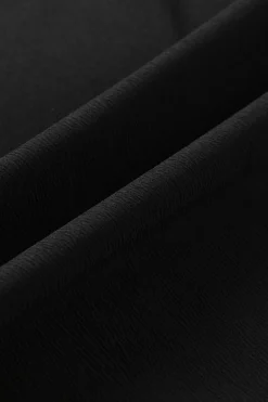Clearance Dear-Lover High Waisted Tie Front Side Pocket Wide Leg Flowy Casual Pants Black