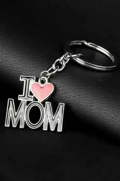 Discount Dear-Lover I LOVE MOM Keychain Black