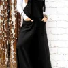 Discount Dear-Lover Knotted Straps Patch Pocket Wide Leg Jumpsuit Black