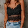 Hot Dear-Lover Lace Bralette Crop Top Black