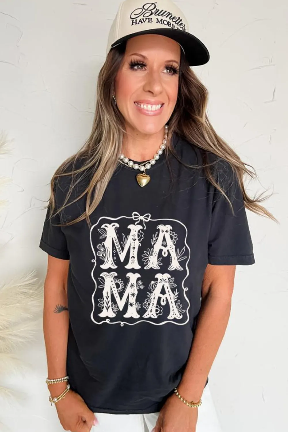 Outlet Dear-Lover MAMA Artistic Graphic Tee Black