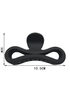 Outlet Dear-Lover Minimalist Wave Shape Matte Hair Claw Clip Black