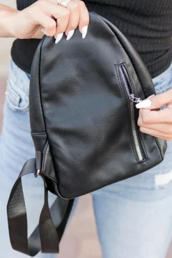 Outlet Dear-Lover Multi Compartment PU Leather Crossbody Bag Black
