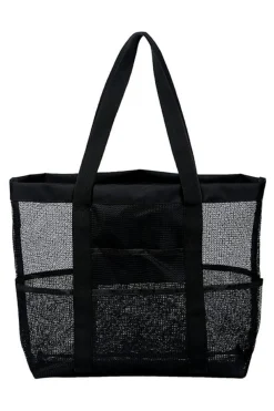 Hot Dear-Lover Multi-pocket Large Mesh Tote Bag Black