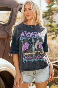 Best Dear-Lover Nashville Tennessee Graphic Mineral Washed Vintage Tee Black