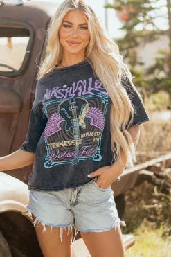 Best Dear-Lover Nashville Tennessee Graphic Mineral Washed Vintage Tee Black