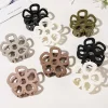 New Dear-Lover 2pcs Hollow-out Flower Shape Hair Clip Black