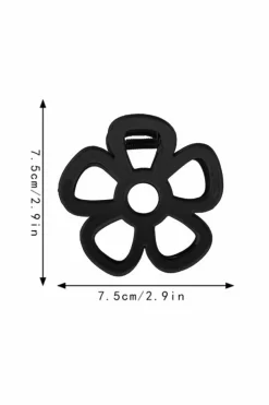 New Dear-Lover 2pcs Hollow-out Flower Shape Hair Clip Black