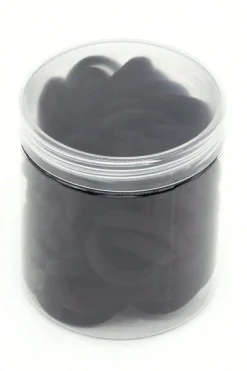 Online Dear-Lover 50pcs/box Solid Simple High Elastic Hair Ties Black