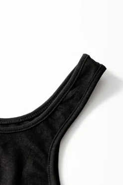 Hot Dear-Lover Peekaboo Wide Leg Square Neck Sleeveless Jumpsuit Black