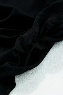 Discount Dear-Lover Plain Ruched Side Slim Tank Top Black
