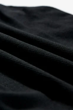 Discount Dear-Lover Plain Ruched Side Slim Tank Top Black